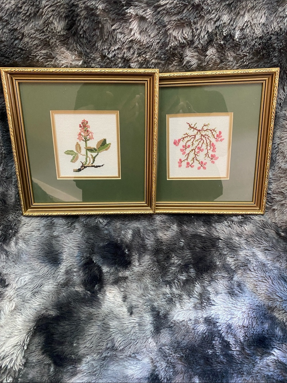 Two Vintage Cross stitch Framed
Wildflowers